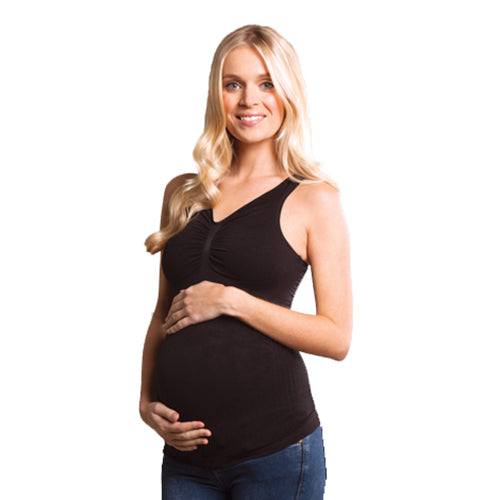 Carriwell Seamless Maternity Light Support Top - Black