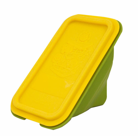 Marcus & Marcus Collapsible Sandwich Wedge Container - Yellow/Green