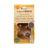 OrganicKidz Narrow Necked Baby Bottle Nipples 2 Packs
