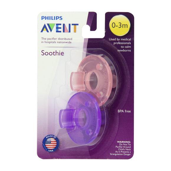 Philips AVENT 2 Pack Soothie 0-3M Pacifier - fifibaby