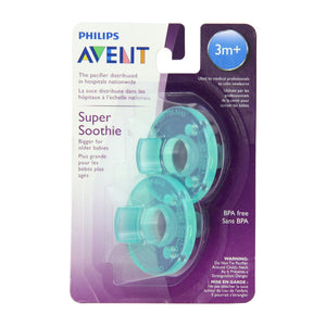 Philips AVENT 2 Pack Super Soothie 3M+ Pacifier - fifibaby