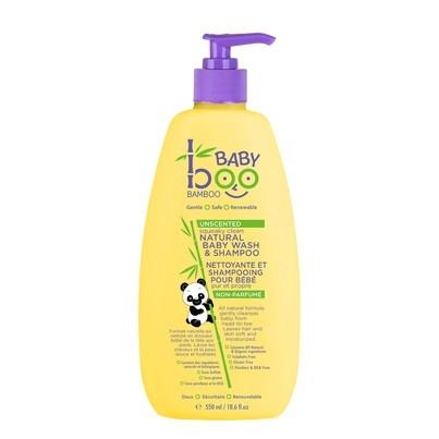 Boo Bamboo Squeaky Clean All Natural Baby Wash & Shampoo 550ml - fifibaby